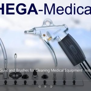 HEGA-Medical Rinsing Guns and Brushes for Cleaning Medical Equipment  Instruments